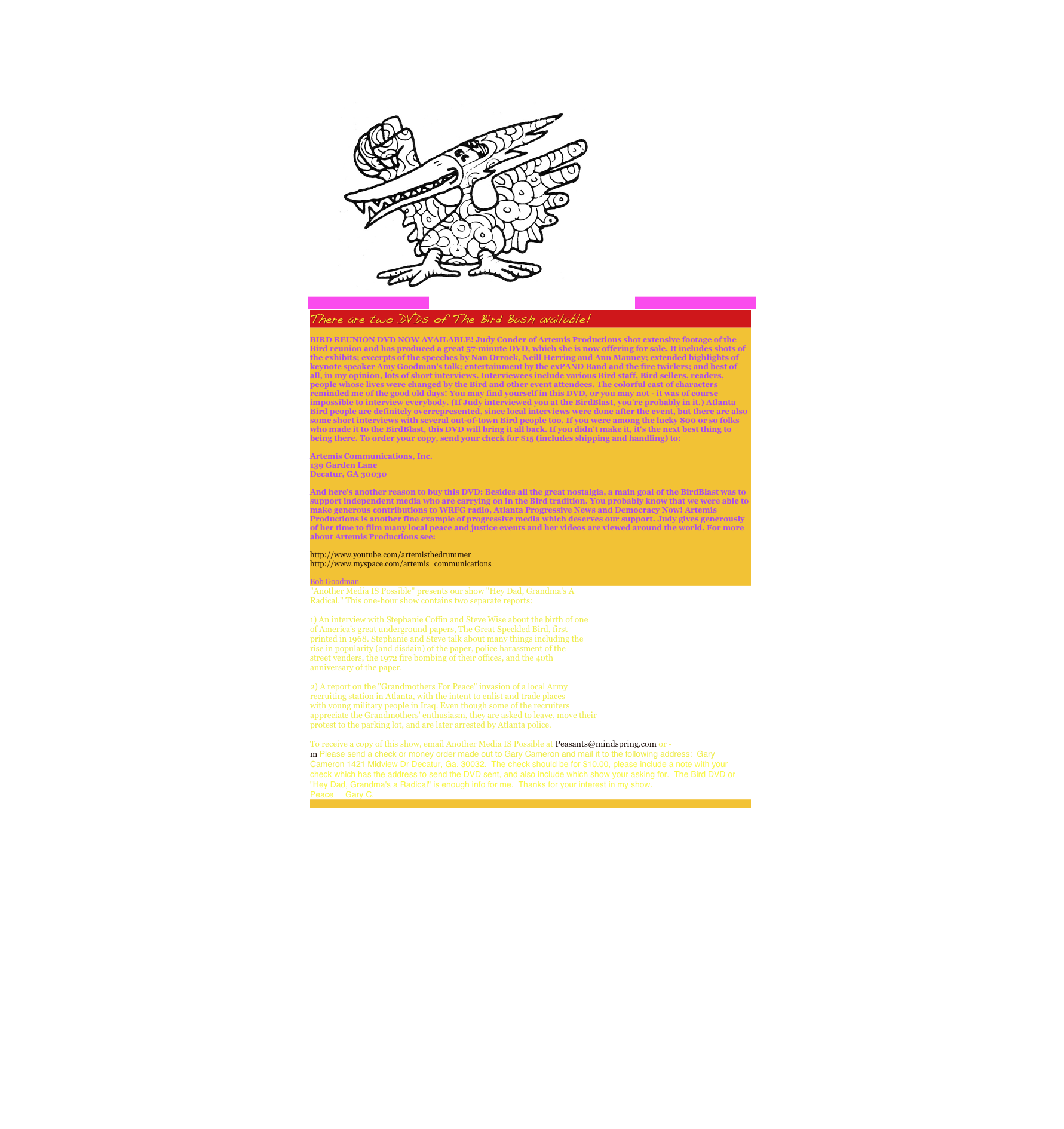       ￼
http://www.greatspeckledbird.org/
￼
