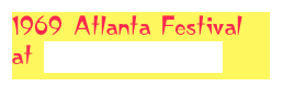1969 Atlanta Festival at Atlanta Raceway